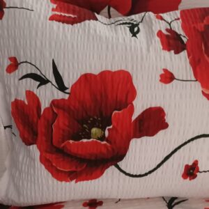 3 részes krepp ágyneműhuzat garnitúra - Pipacsos