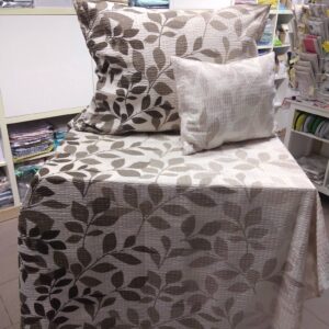 3 részes krepp ágyneműhuzat garnitúra - Barna levél mintás